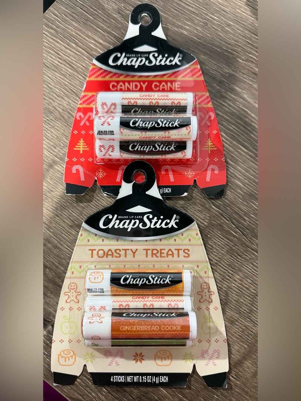 2 x Chapstick Holiday Lip Balm Sets Toasty Treats Candy Cane NEW